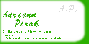 adrienn pirok business card