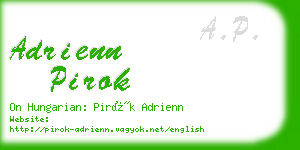 adrienn pirok business card